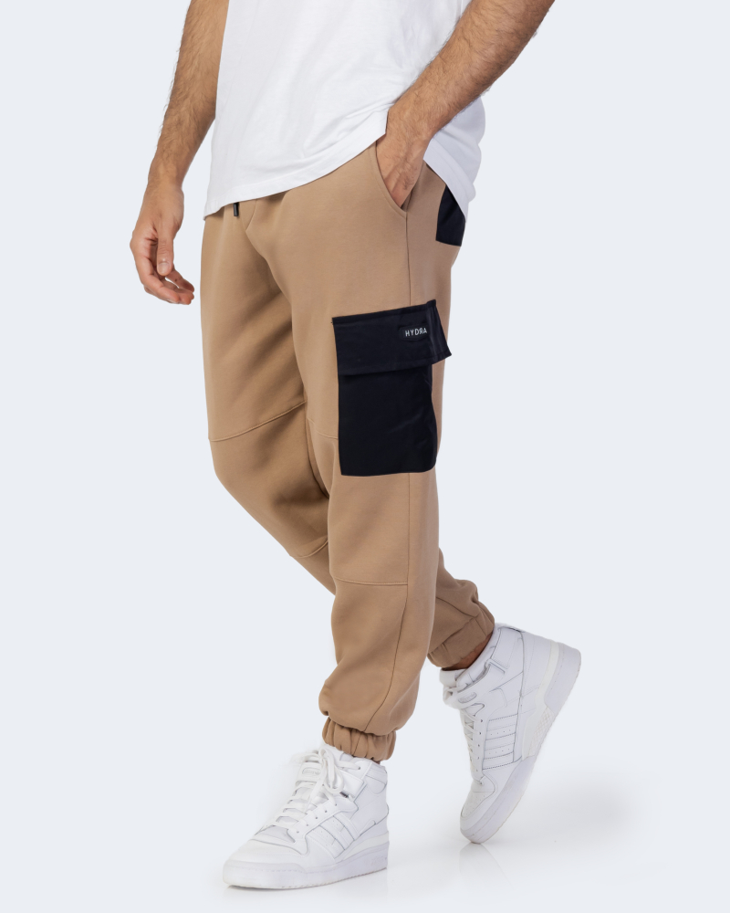 Pantaloni sportivi Hydra Clothing CON PATCH Cargo Key Beige scuro
